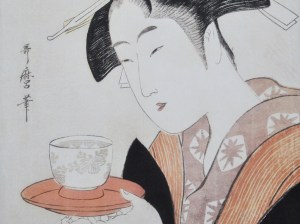 Retrato de Naniwaya Okita. Kitagawa Utamaro