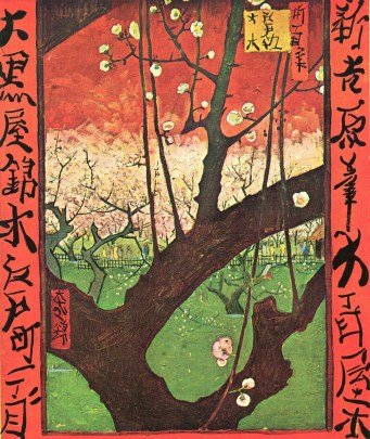 Japonaiserie--Plum-tree-in-Bloom-after-Hiroshige-1887